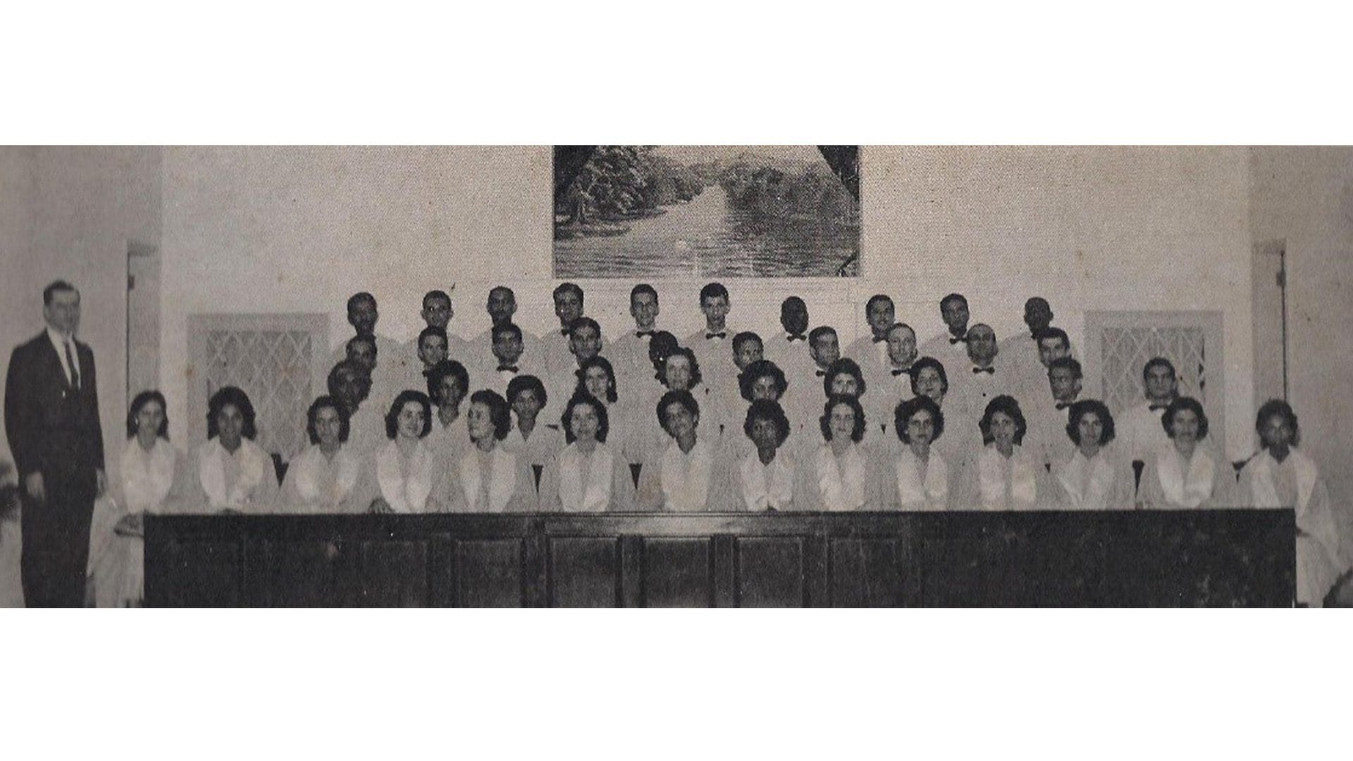 Foto histórica do Coro da Igreja