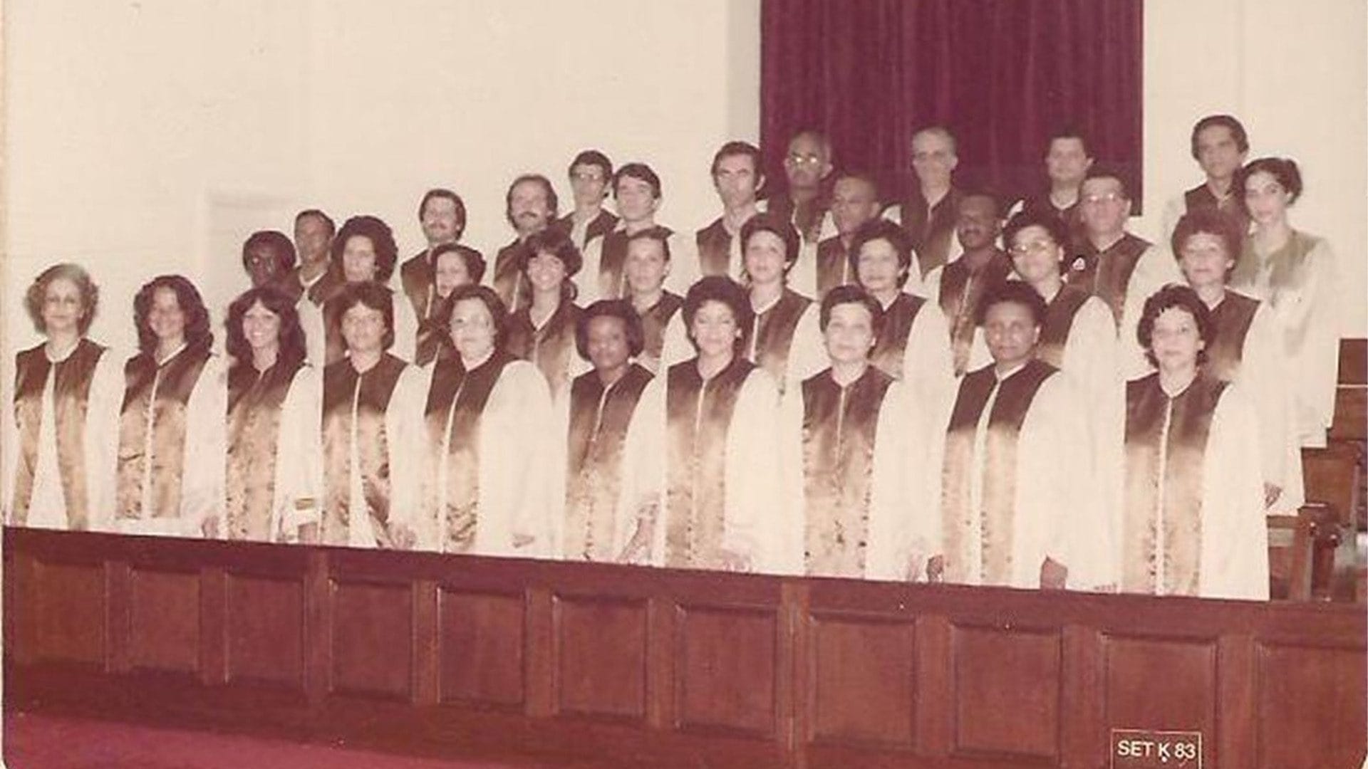 Coro da Igreja em setembro de 1983