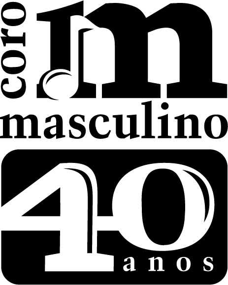 Logotipo dos 40 anos do Coro Masculino